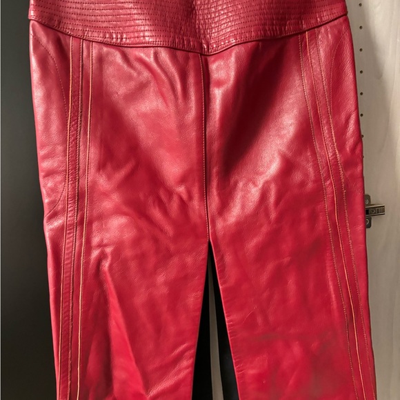 Chloe Leather Midi Pencil Skirt - Picture 3 of 7